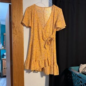 Amazon Women's Orange Floral Dress